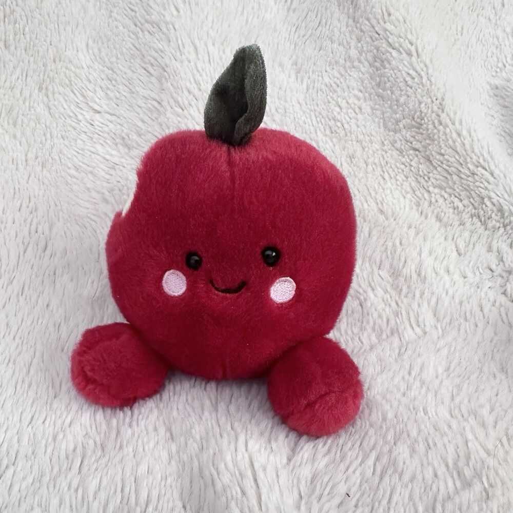 Aurora Palm Pals 5" Crisp Red Apple Adorable Stuffed Animal
